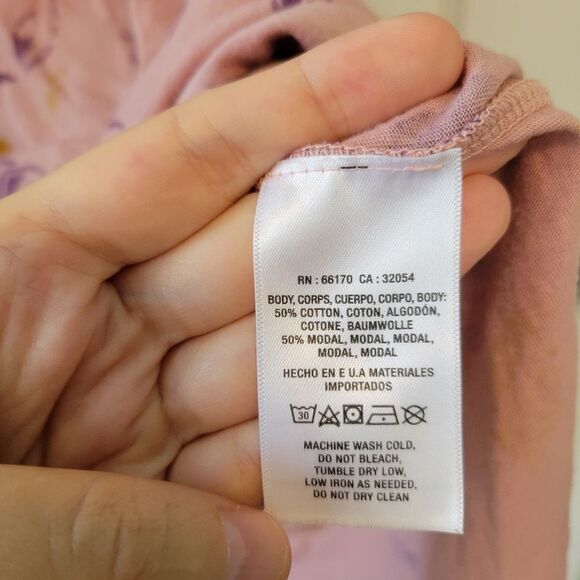 Anthropologie t.la Sylvan Flutter Sleeve Botanical Print T-Shirt Size Small - Picture 5 of 5